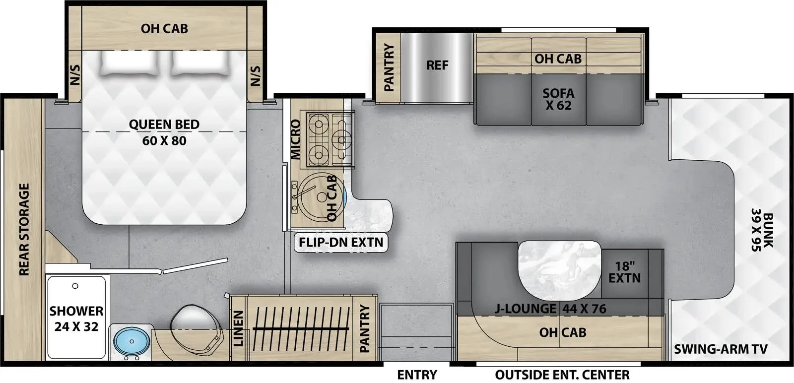 Coachmen Cross Trail XL 26XG floor plan