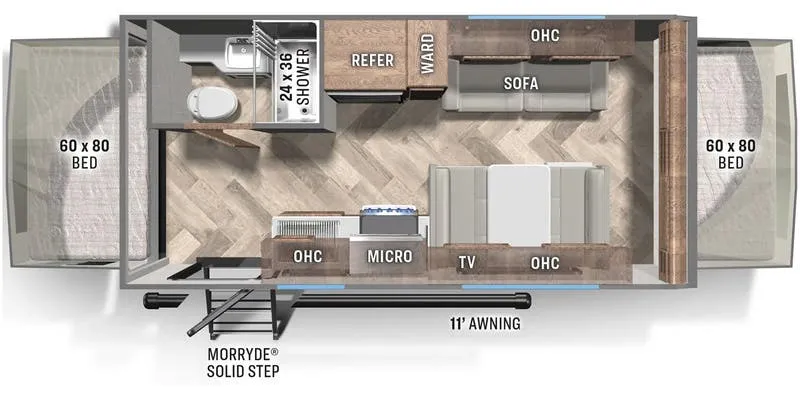 Palomino Solaire 163H floor plan
