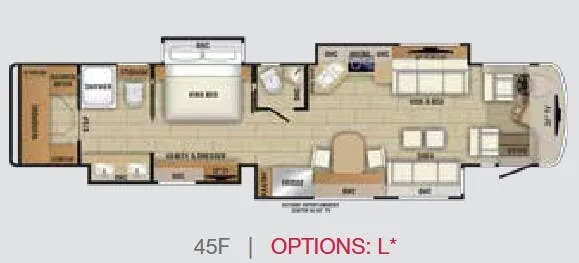 Entegra Coach Cornerstone 45F floor plan