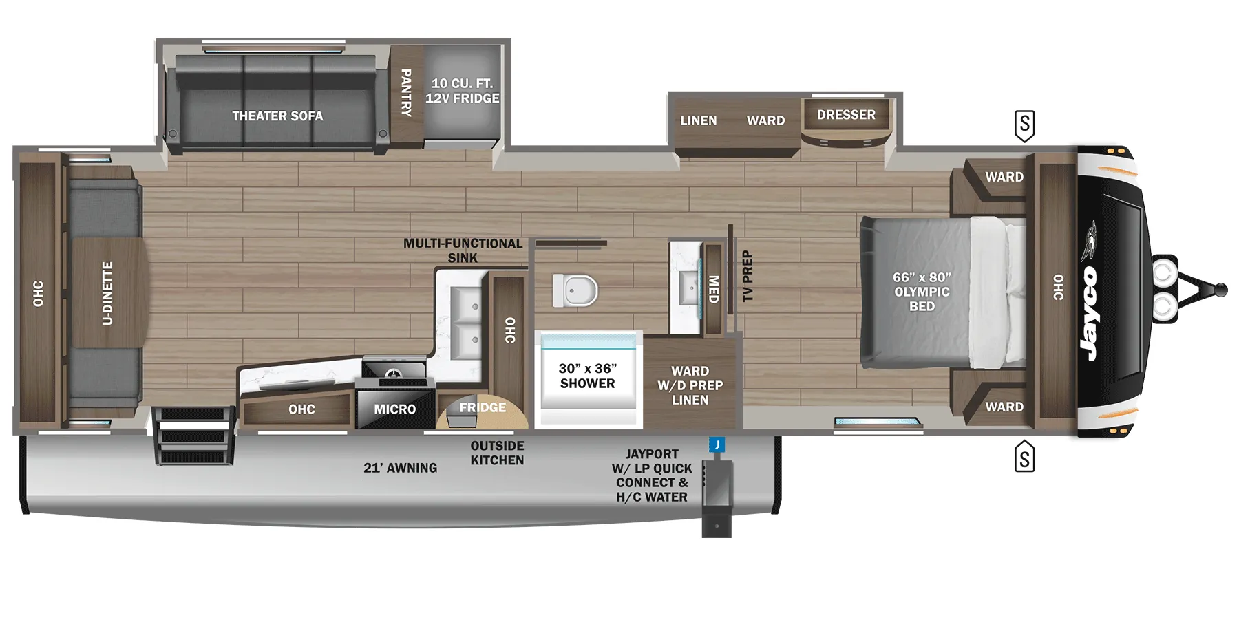 Jayco Eagle HT 295RUCD floor plan