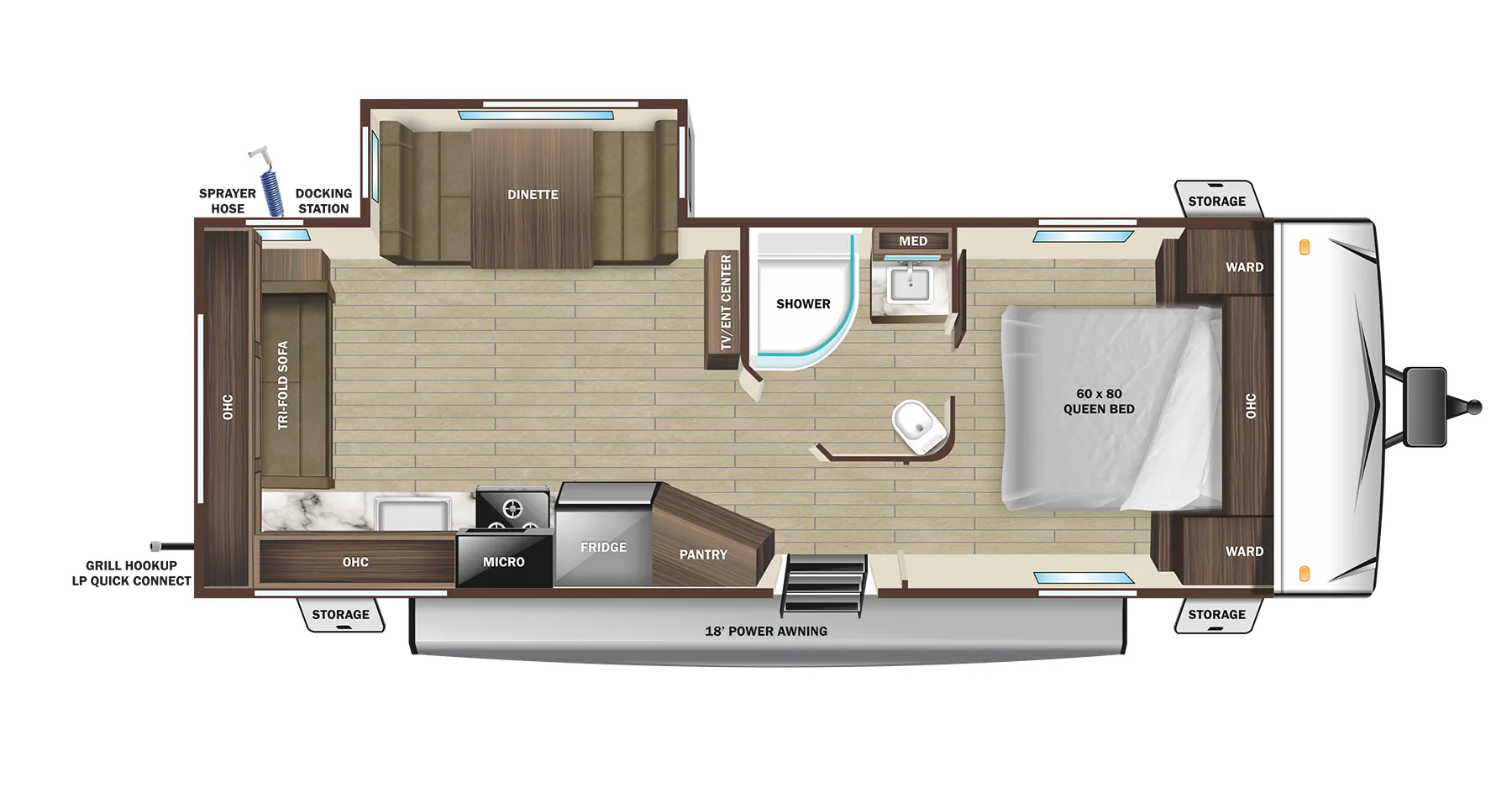 Starcraft Super Lite 242RL floor plan