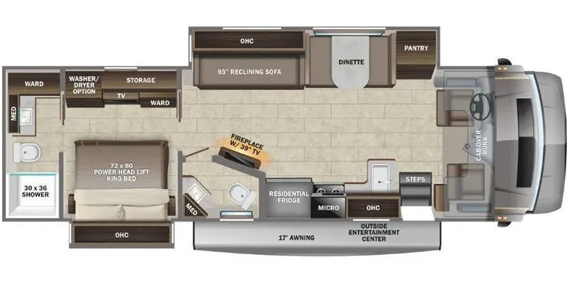 Entegra Coach Accolade 37K floor plan