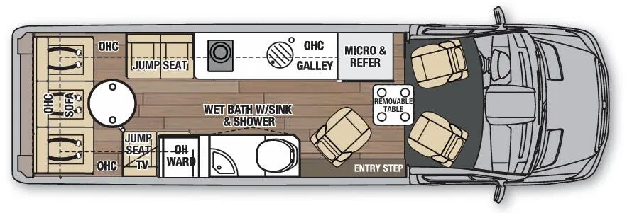 Coachmen Galleria 24T floor plan