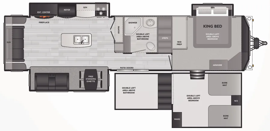 2023 Keystone Residence 401FLFT - Floor plan