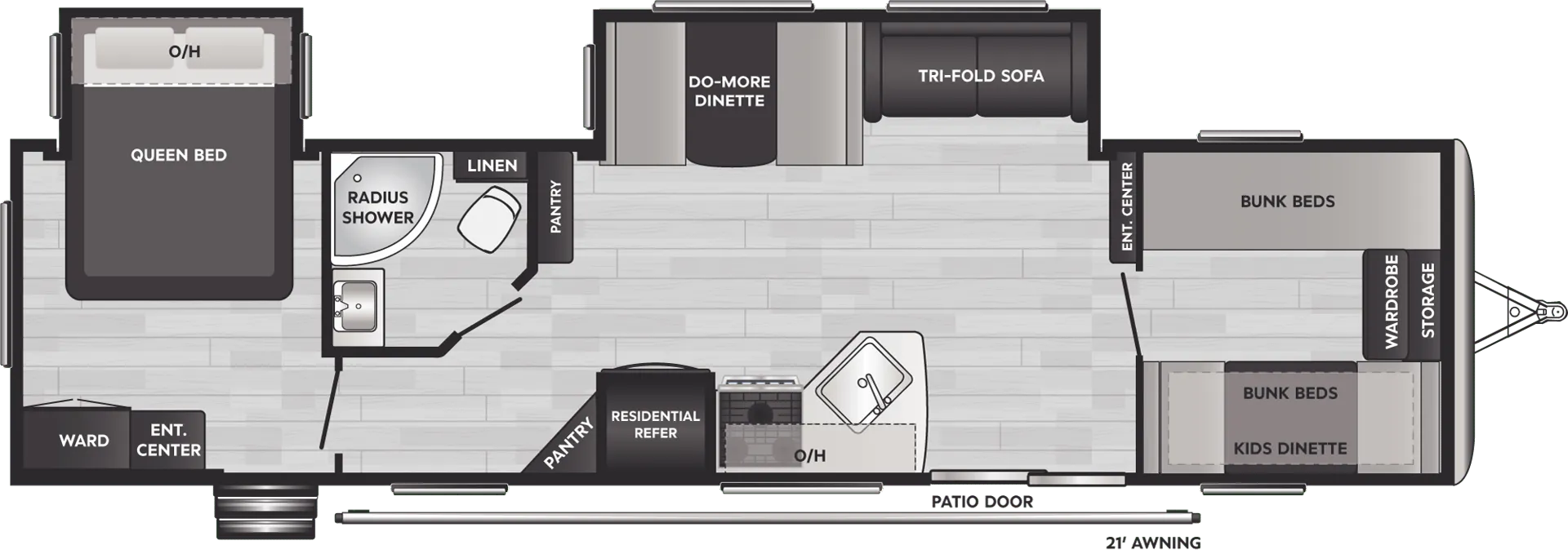 Keystone Springdale 38BH floor plan