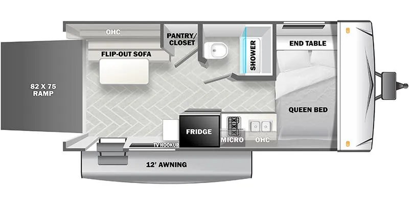 Forest River EVO Select 178RT floor plan