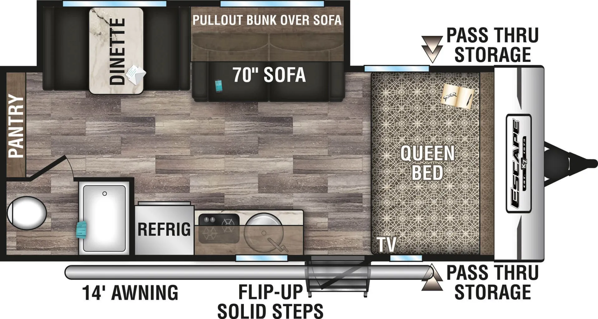 K-Z Escape E191SS floor plan