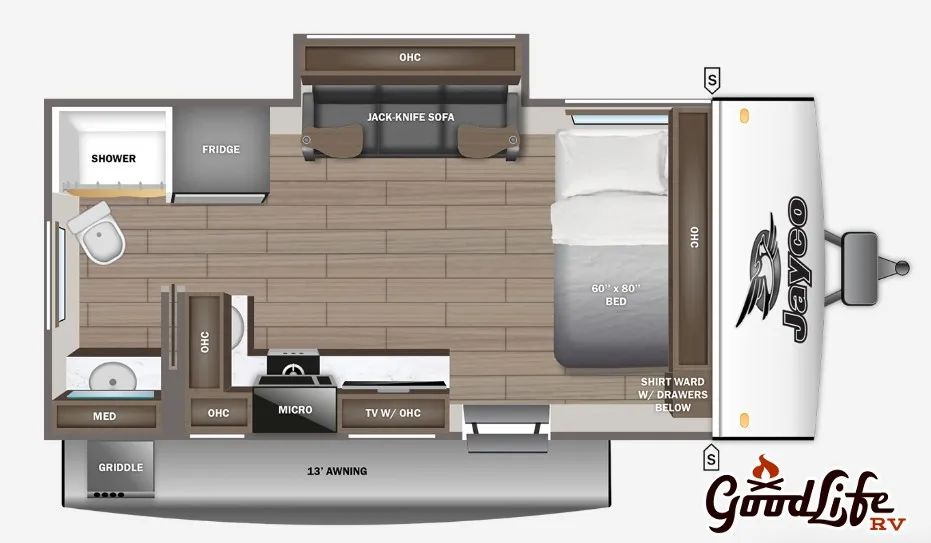 2026 Jayco Jay Feather Air 16RB - Floor plan