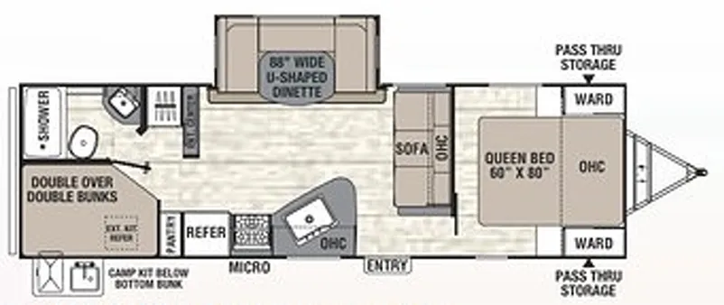Coachmen Freedom Express Ultra Lite 275 BHS floor plan