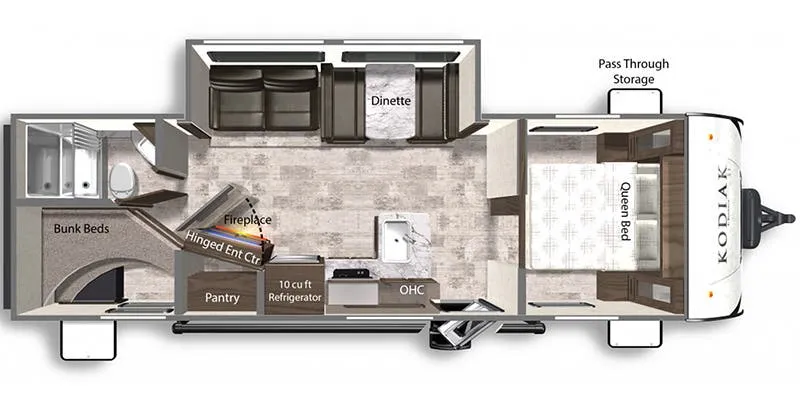 2022 Dutchmen Kodiak SE 27SBH - Floor plan