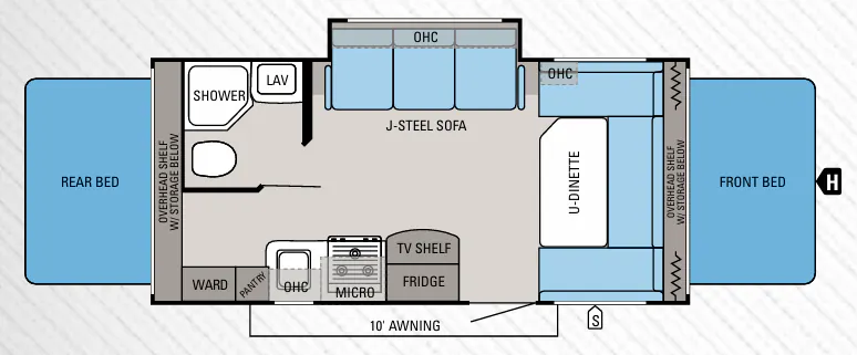 Jayco Jay Feather X20E floor plan