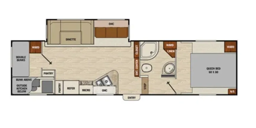 Coachmen Chaparral X-Lite 31 BHS floor plan