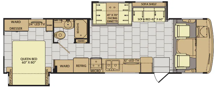 Fleetwood Flair LXE 31W floor plan