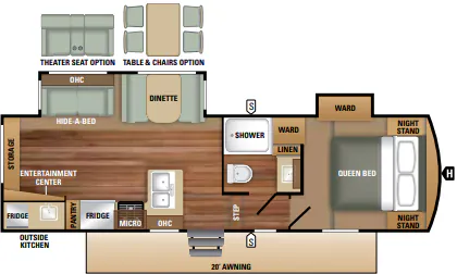 Starcraft Solstice Super Lite 25RES floor plan