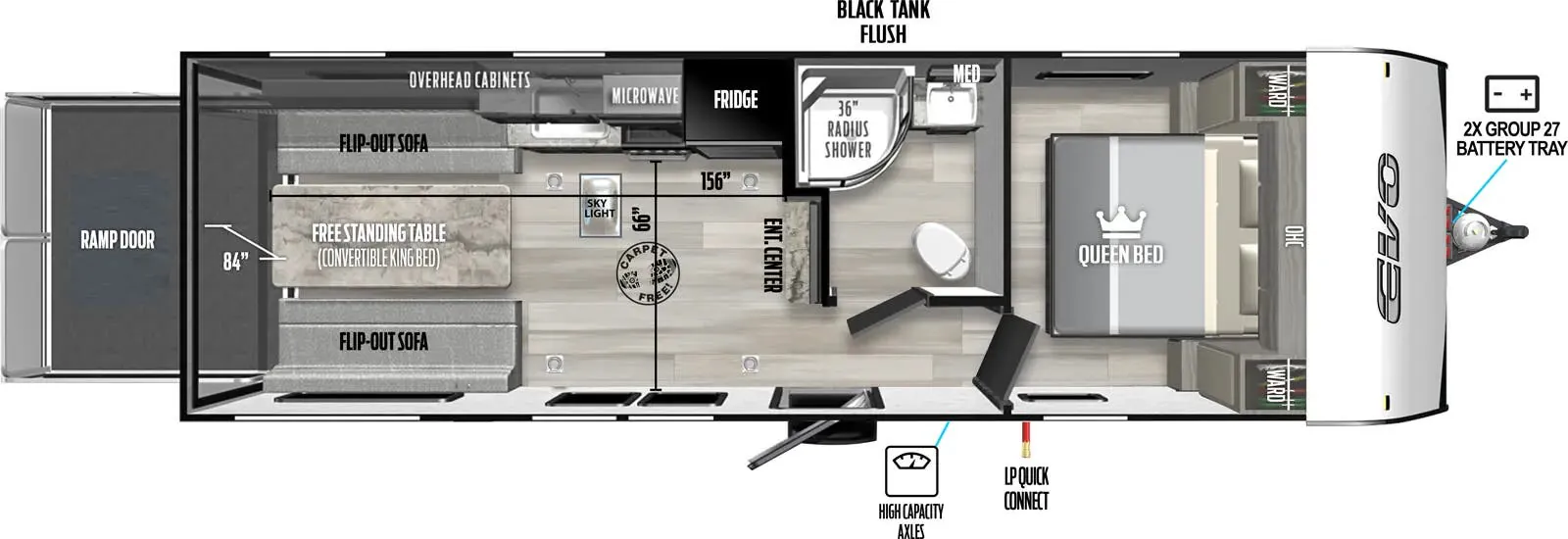 Forest River EVO 25TH floor plan