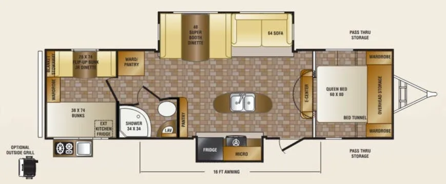 CrossRoads Sunset Trail Reserve ST31SS floor plan