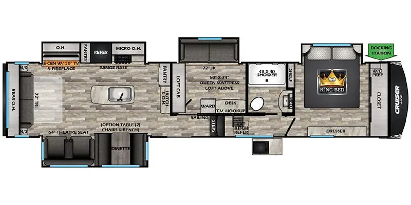 CrossRoads Cruiser Aire CR37MD floor plan