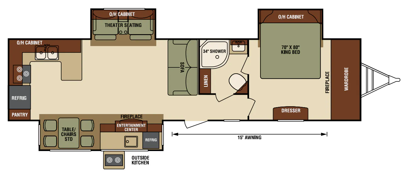 Venture RV SportTrek Touring Edition STT336VRK floor plan