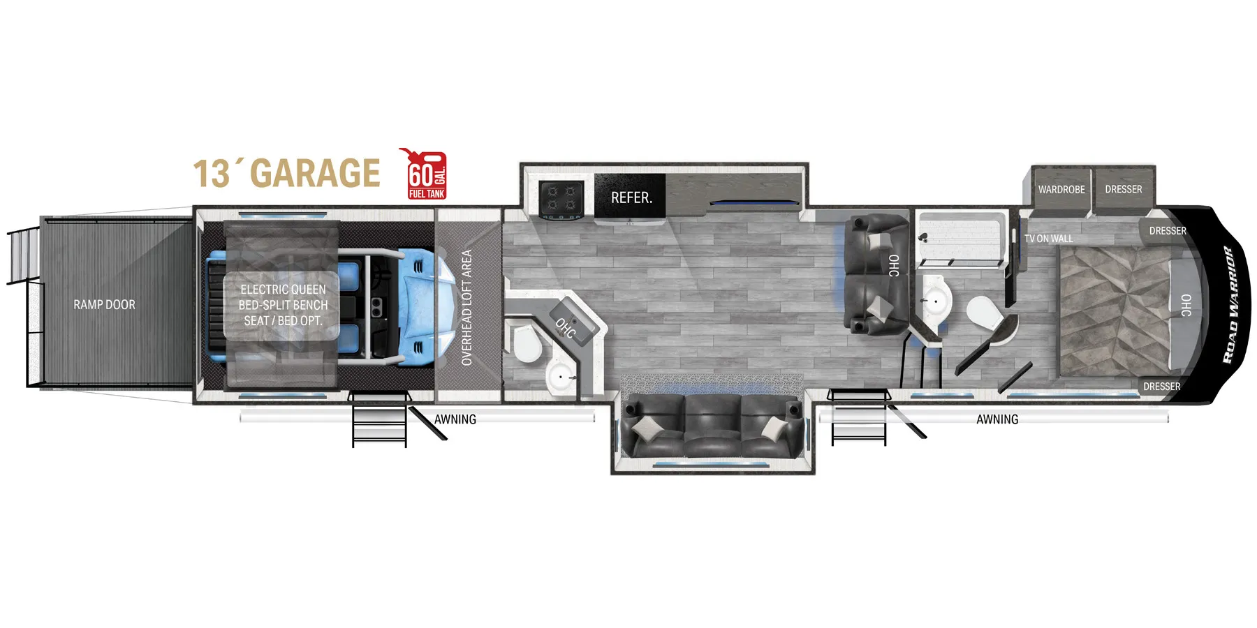 Heartland Road Warrior 391 floor plan