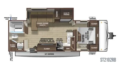 Highland Ridge Silverstar Lite ST2102RB floor plan