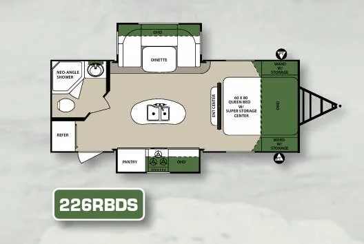 Forest River Surveyor 226RBDS exterior