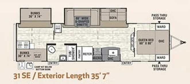 Coachmen Freedom Express Select 31SE floor plan