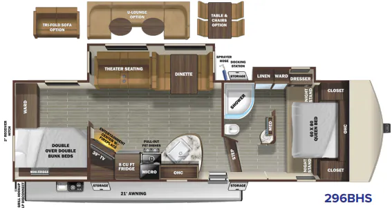 Starcraft Telluride 296BHS floor plan