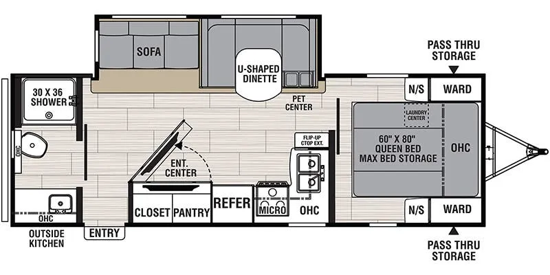 2021 Coachmen Northern Spirit Ultra Lite 2557RB floor plan