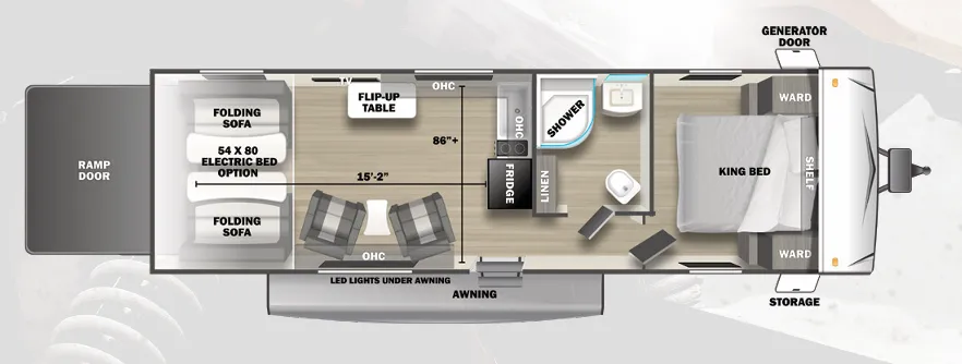 Forest River Stealth 2750SLX floor plan