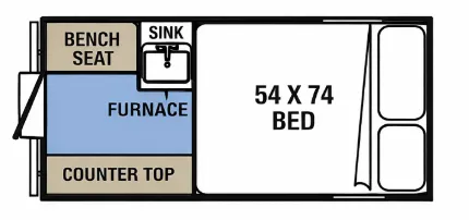 Coachmen Clipper Express 90TD VPKG floor plan