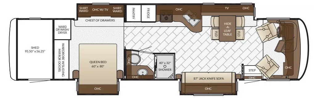Newmar Canyon Star 3923 floor plan
