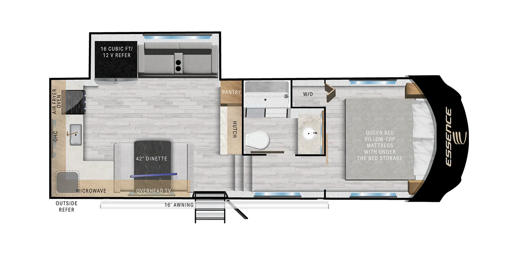 Cruiser RV Essence 25RK floor plan
