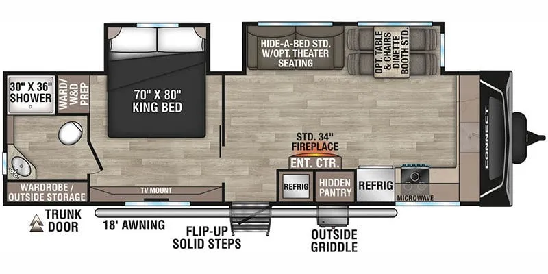 K-Z Connect C282FKK floor plan