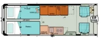 Sportsmobile Express 111S floor plan