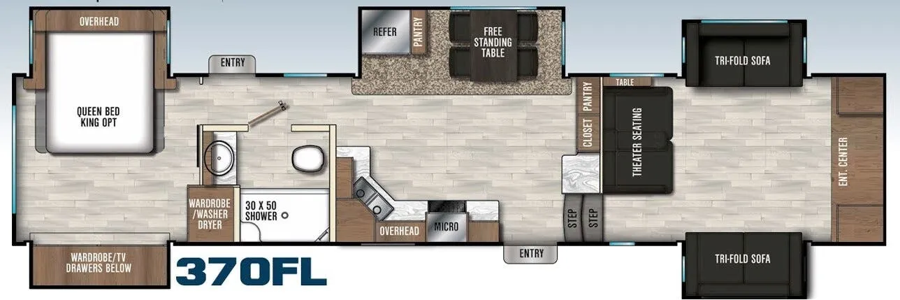 Coachmen Chaparral 370FL floor plan