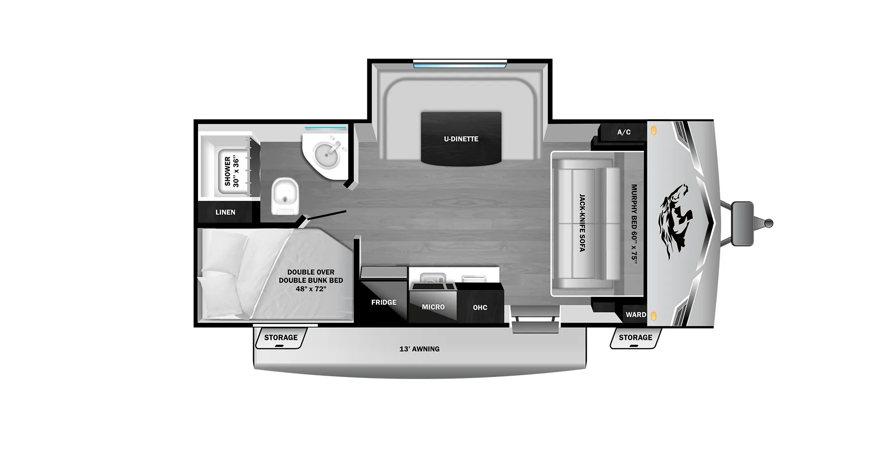 Highland Ridge Open Range Colt 18MBS floor plan