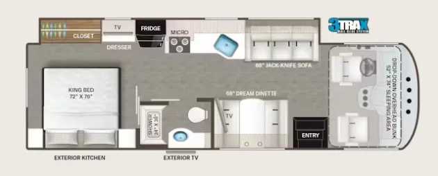 Thor Motor Coach Freedom Traveler A29 floor plan