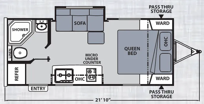 Coachmen Apex Nano 189RBS floor plan