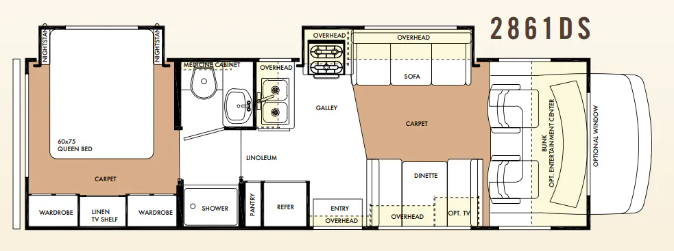 Forest River Forester 2861DS floor plan