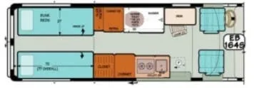 Sportsmobile Sprinter EB 164s floor plan