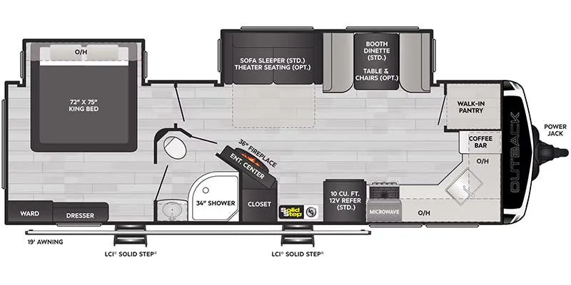 Keystone Outback Ultra-Lite Ultra-Lite 271UFK floor plan