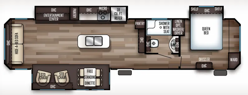 Forest River Cherokee 39RL floor plan