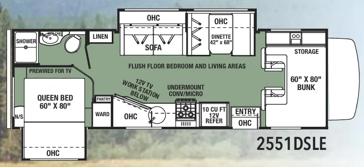 Forest River Forester LE 2551DSLE floor plan