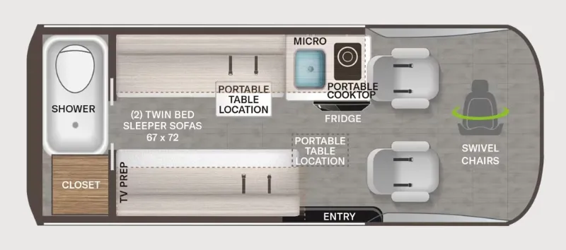 Thor Motor Coach Palladium 1930 floor plan