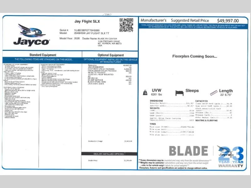 2026 Jayco Jay Flight SLX 284BHSW - Photo 3