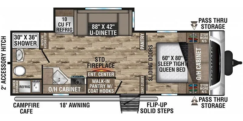 2021 Venture RV SportTrek ST241VMS floor plan