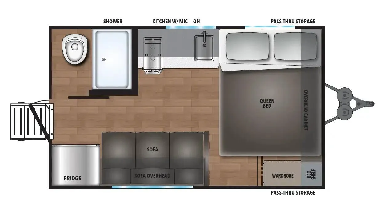 Coachmen Northern Spirit Compact 160RE floor plan
