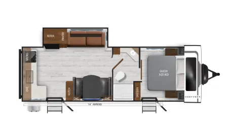 Heartland Corterra 25.2 RK floor plan