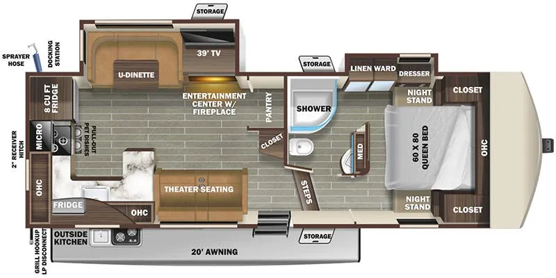 Starcraft Telluride 289RKS floor plan