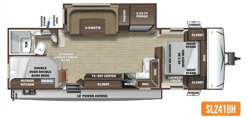 Highland Ridge Mesa Ridge S-Lite SL241BH floor plan